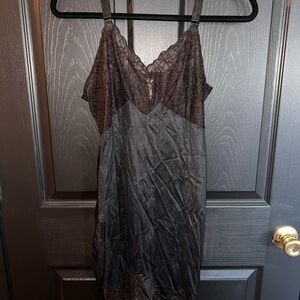 Elegant Black Lace Slip Dress
